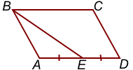 Ploshchad' parallelogramma ABCD ravna 60