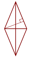 Diagonali romba otnosyatsya kak 4k7